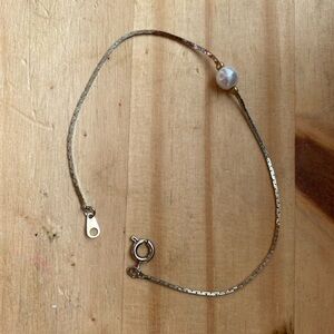 Silver Pearl Bracelet
